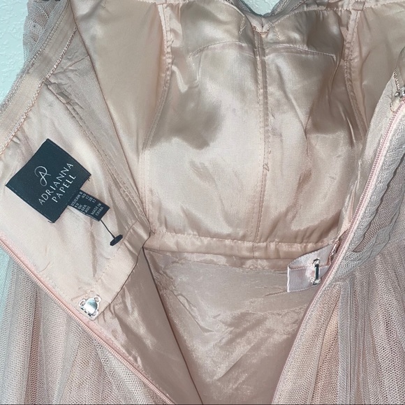 Adrianna Papell Convertible Corset Tulle Gown - Picture 10 of 15